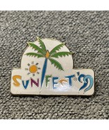 SUNFEST &#39;99 TRAVEL SOUVENIR PIN WEST PALM BEACH FLORIDA MUSICAL FESTIVAL KG - $7.91