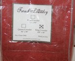 French Laundry Home DIXIE Rose Red King Coverlet $830 - $191.95