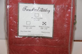 French Laundry Home DIXIE Rose Red King Coverlet $830 - £151.19 GBP