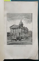 1887 Antique City Of Lancaster County Pa History Trade Railroad Plan Photos 160p - £69.66 GBP