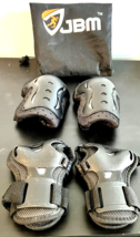 JBM BMX Bike Knee Pads and Wrist Guards Kid Small Protective Gear Set With  Bag - £6.27 GBP