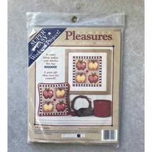 Dimensions Simple Pleasures Folk Art Apples Counted Cross Stitch Kit NEW - £14.44 GBP