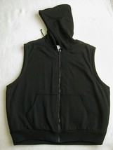 Vintage Unbiased Basic Reservoir Sportswear Clothing Sherpa Lined Hooded Vest XL - $24.99