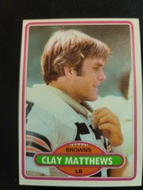 1980 Topps Clay Matthew #418 Rookie Card Cleveland Browns - £11.30 GBP