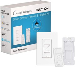 Lutron Caséta Smart Home Dimmer Switch and Pico Remote Kit, Works with Alexa, - £72.73 GBP