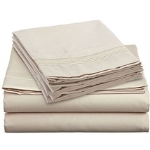 1800 Royal Js Collection Bamboo Quality 4 Pcs Bed Sheet Set With Deep Pockets, W - £27.67 GBP