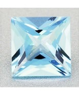 AQUAMARINE GEM PRINCESS CUT LIGHT BLUE BRAZIL GENUINE NATURAL SQUARE LOO... - $72.92 MXN