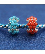 Coral-coloured / Turquoise-coloured Ocean Charm 793897C02 793897C01 Gift... - $318.90 MXN