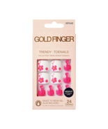 KISS GOLDFINGER TRENDY TOENAILS 24 TOENAILS GLUE INCLUDED - #GDTW05 - $6.99