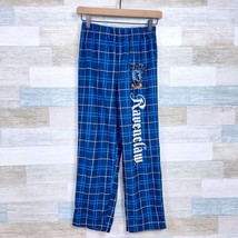 Harry Potter Ravenclaw Flannel Pajama Pant Blue Plaid Sleep Lounge Unisex Boy 14 - £12.37 GBP
