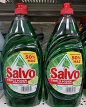 2X SALVO DISHWASHING LIQUID ( JABON LAVATRASTES ) 2 BOTTLES  750ml EA -F... - $24.74