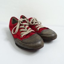 Paul Green Munchen Sneaker Red Brown Casual  18302 Shoes Women US 8 UK 5.5 Suede - £22.01 GBP