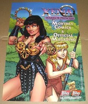 1997 Xena Warrior Princess poster! 19x13 Topps Comics promotional promo pin-up 1 - £19.91 GBP