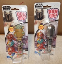 Star Wars Pop Ups Baby Yoda &amp; Mandaorian lollipops NIB Flix 260P - £8.78 GBP