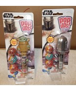 Star Wars Pop Ups Baby Yoda &amp; Mandaorian lollipops NIB Flix 260P - $15.07 CAD