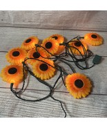 Vintage Sunflower Blow Mold String Lights Garden Party Camping RV Camp S... - $29.69