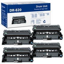 4 pack High Yield DR820 Drum unit for Brother HL-L6200DW MFC-L5800DW MFC... - £69.57 GBP