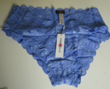 Cosabella never say never lowrider hot pant panty size 1X blue all lace - $16.78