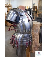 NauticalMart Reenactment Gothic Steel Cuirass Front &amp; Back Medieval Brea... - £283.68 GBP
