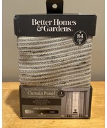 Better Homes Gardens Black Textured Striped Curtain Panel 54x84” Light C... - $553.89 MXN