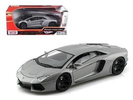 Lamborghini Aventador LP700-4 Gray Metallic 1/18 Diecast Model Car by Mo... - £51.56 GBP