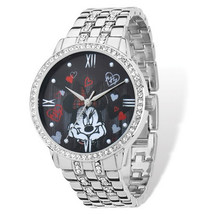 Ladies Disney Minnie Mouse Silver-tone Bracelet Watch - $1,407.82 MXN