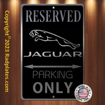 JAGUAR Classy Parking only 8&quot;x12&quot; Brushed Aluminum and translucent Black sign - £17.90 GBP