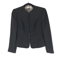 Tahari Arthur S Levine Womens Blazer Jacket Snap Button Black 2P - £14.45 GBP