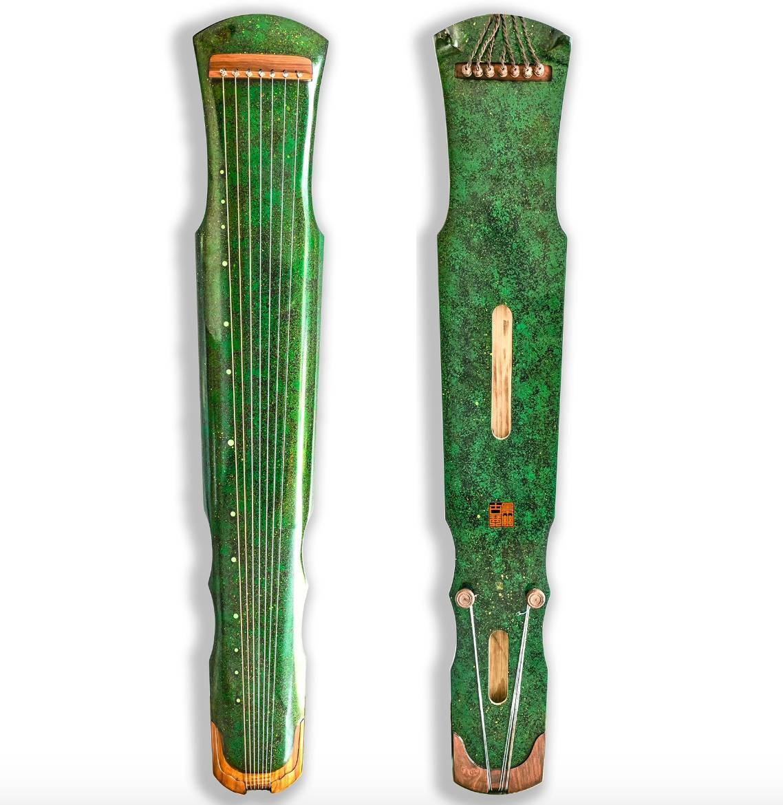 Guqin green 7 strings Fuxi style Chinese string instruments - $999.00