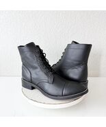 NEW Lane Mens Black Ankle Boots Size 13.5 Lace-up Short Boot Casual Leat... - $247.50