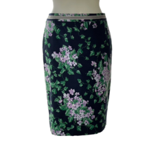 Talbots Skirt Oprah Magazine Collection Midi Women&#39;s Blue Floral Cotton ... - £21.52 GBP