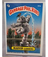 Garbage Pail Kids 1986 Series 3 #92a Marvin Gardens Die-Cut Error - $63.94 CAD
