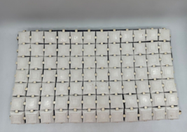 Vtg 1940s Mid Century Plasti-Square Clutch Purse Plasticflex Plastic Tile Zipper - $104.33