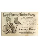 Rumsey Bros Ladies Boots 1894 Advertisement Victorian Footwear 7 ADBN1yy - $28.01 CAD