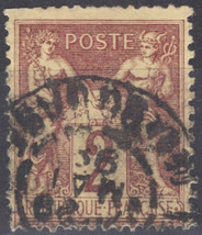 ZAYIX France 88a Used 2c brown yellow Peace &amp; Commerce 051023S184 - £1.20 GBP
