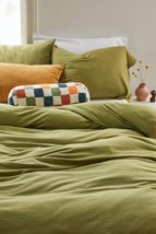 Bohemian Green Duvet Cover 100% Pure Cotton Duvet Cover Green Bedding Se... - $61.73+