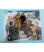 amazing poster of communist propaganda P.P.SH.ENVER HOXHA-MOTHER HEROINE... - $18.81