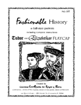 Tudor Elizabethan Flat Cap Pattern by Queta&#39;s Closet Pat. No.107 - $10.72