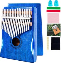 Eastrock Kalimba Thumb Piano 17 Keys Portable Mbira, Blue Mahogany Hand Rest - £31.44 GBP