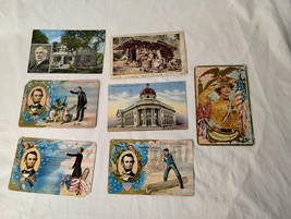 Set of 7 Vintage Postcards - Lincoln Centennial Souvenir - Harding House - £21.56 GBP