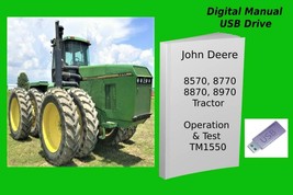 John Deere 8570 8770 8870 8970 Tractor Operation Tests Technical Manual TM1550 - £14.85 GBP+