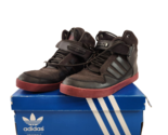 Adidas Originals AR 2.0 Mens 9.5 Black Brown High Cut Ankle Strap Sneake... - £30.68 GBP