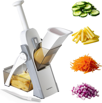 Adjustable Mandoline Slicer with Hand Guard, Vegetable &amp; Potato Slicer, ... - $43.70