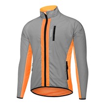 WOSAWR High Visibility Cycling Jacket Windproof Night Glowing Windbreaker Runnin - £85.15 GBP