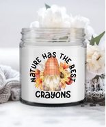 Fall Gnome Candle Fall Gnome Decor Fall Candle Decoration Nature Has The Best Cr - £17.54 GBP