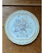 Enesco Precious Moments Small Yellow Round Ceramic Tile w HEAVEN BLESS Y... - £8.99 GBP