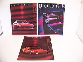 1988 DODGE SHADOW &amp; 1988 1989 DAYTONA SALES BROCHURES (3) - £24.77 GBP