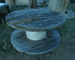 LOCAL PICKUP ONLY Weathered Wooden Wire Spool 42&quot; X 20&quot; - $93.14