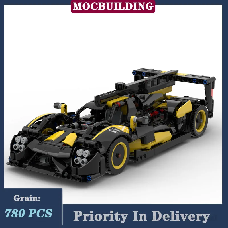 MOC City Technology Racing Sports Car Model Building Block Assembly Boy - £107.71 GBP