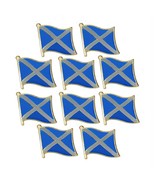 10 SCOTLAND FLAG PINS 0.5&quot; Lapel Pin St Andrews Cross Saltire Tie Tack L... - $279.86 MXN